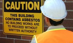 Asbestos warning signage